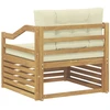 Lauko sofa Balta ir kreminė