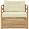 Lauko sofa Balta ir kreminė