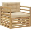 Lauko sofa Balta ir kreminė