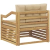 Lauko sofa Balta ir kreminė