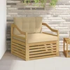 Lauko sofa Balta ir kreminė