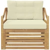 Lauko sofa Balta ir kreminė