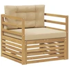 Lauko sofa Balta ir kreminė
