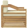 Lauko sofa Balta ir kreminė