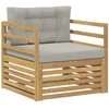Lauko sofa Balta ir šviesiai pilka