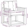 Lauko sofa Kietasis akacijos medis ir Textilene Balta