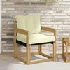 Lauko sofa Kietasis akacijos medis ir Textilene Balta