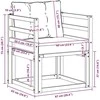 Lauko sofa Kietasis akacijos medis ir Textilene Balta