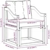 Lauko sofa Kietasis akacijos medis ir Textilene Balta