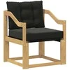 Lauko sofa Kietasis akacijos medis ir Textilene Balta