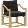 Lauko sofa Kietasis akacijos medis ir Textilene Balta