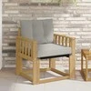 Lauko sofa Kietasis akacijos medis ir Textilene Balta
