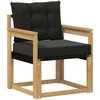 Lauko sofa Kietasis akacijos medis ir Textilene Balta