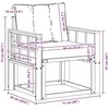 Lauko sofa Kietasis akacijos medis ir Textilene Balta
