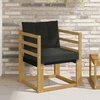 Lauko sofa Kietasis akacijos medis ir Textilene Balta