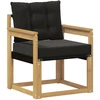 Lauko sofa Kietasis akacijos medis ir Textilene Balta