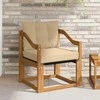 Lauko sofa Kietos akacijos mediena Natūrali