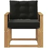 Lauko sofa Kietasis akacijos medis ir Textilene Balta