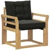 Lauko sofa Kietasis akacijos medis ir Textilene Balta