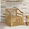 Lauko sofa Kietos akacijos mediena Balta