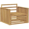 Lauko sofa Kietos akacijos mediena Balta