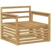 Lauko sofa Kietos akacijos mediena Balta