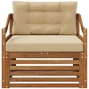Lauko sofa Natūralus ir bežinis