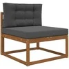Lauko sofa pagalvėlė 2 pcs Antracitas Poliesteris