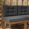 Lauko sofa pagalvėlė 2 pcs Antracitas Poliesteris