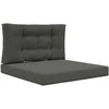 Lauko sofa pagalvėlė 2 pcs Antracitas Poliesteris
