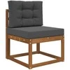 Lauko sofa pagalvėlė 2 pcs Antracitas Poliesteris