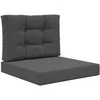 Lauko sofa pagalvėlė 2 pcs Antracitas Poliesteris