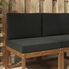 Lauko sofa pagalvėlė 2 pcs Juodas Poliesteris