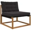 Lauko sofa pagalvėlė 2 pcs Juodas Poliesteris