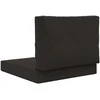 Lauko sofa pagalvėlė Poliesteris Juoda 60 x 60 cm