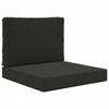 Lauko sofa pagalvėlė 2 pcs Juodas Poliesteris