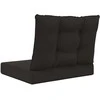 Lauko sofa pagalvėlė Poliesteris Juoda 60 x 50,5 cm
