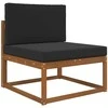 Lauko sofa pagalvėlė 2 pcs Juodas Poliesteris