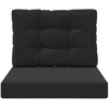 Lauko sofa pagalvėlė Poliesteris Juoda 60 x 60 cm