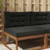 Lauko sofa pagalvėlė 2 pcs Juodas Poliesteris