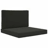 Lauko sofa pagalvėlė 2 pcs Juodas Poliesteris