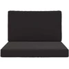 Lauko sofa pagalvėlė 2 pcs Juodas Poliesteris
