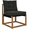 Lauko sofa pagalvėlė 2 pcs Juodas Poliesteris