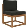 Lauko sofa pagalvėlė 2 pcs Juodas Poliesteris