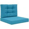 Lauko sofa pagalvėlė 2 pcs Karališka mėlyna Poliesteris