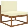 Lauko sofa pagalvėlė 2 pcs Kreminė Poliesteris