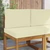 Lauko sofa pagalvėlė 2 pcs Kreminė Poliesteris