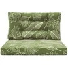 Lauko sofa pagalvėlė 2 pcs Lapų dizainas Poliesteris