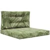 Lauko sofa pagalvėlė 2 pcs Lapų dizainas Poliesteris