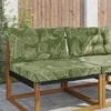 Lauko sofa pagalvėlė 2 pcs Lapų dizainas Poliesteris